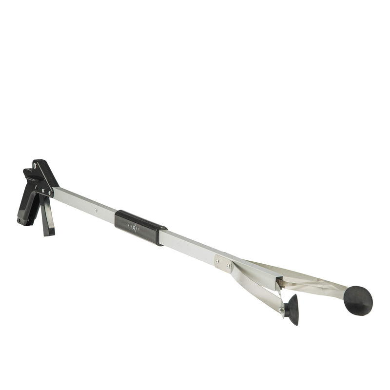Grabber Reacher Suction Cup Grip Tool- Long 32 Inch Foldable Strong Heavy Duty Aluminum Pick Up Stick - Lightweight Trash Litter Picker Claw Extended Gripper Nabber Assist for Elderly, Luxet (Black) 1 Count (Pack of 1) Black - PawsPlanet Australia