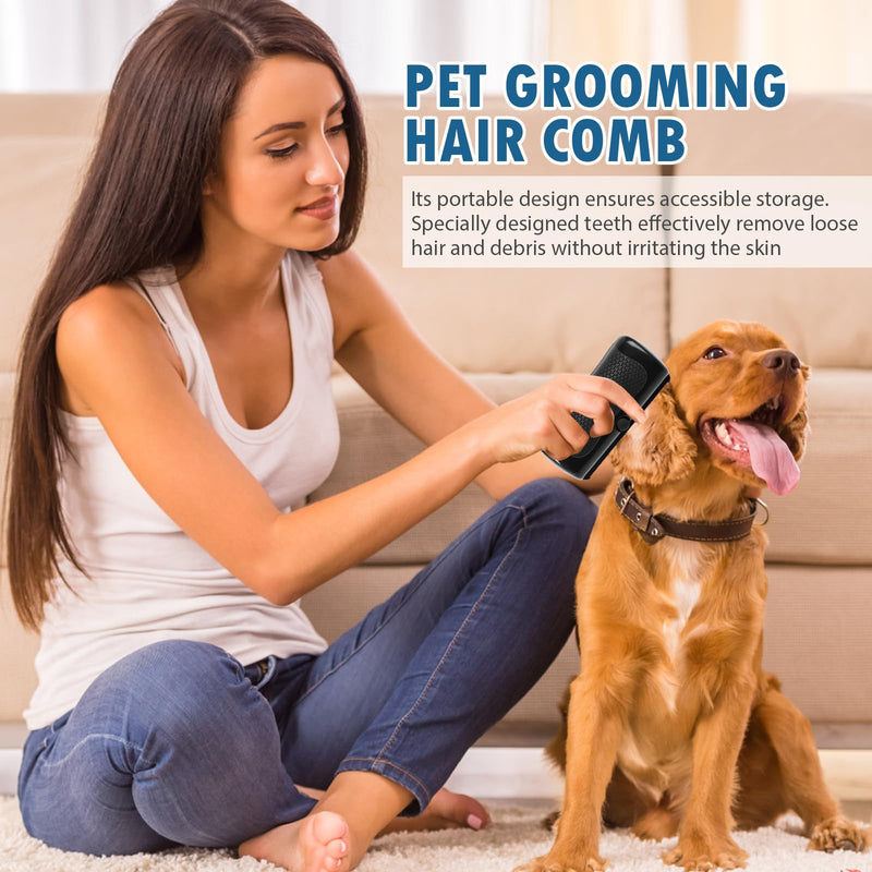 2025 New Groompro Deshedding Brush For Dogs, Cats & Horses, Pet Hair Remover Comb for Shedding, Cat and Dog Grooming Brush, Pet Hair Removal Tool for Matted, Loose Hairs - PawsPlanet Australia
