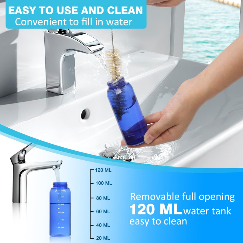 Pet Manually Tooth Cleaner - Equipped for Dog Finger Toothbrush, 2 Nozzles, for Dog and Cat Teeth Cleaning & Dental Care, Cat and Dog Toothbrush, Tooth Brushing Kit Suitable for Dog and Cat - PawsPlanet Australia