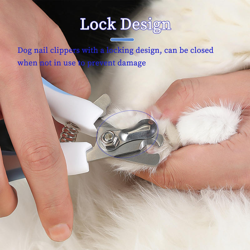 Small Dogs Nail Clippers, Multi-Pet Safety Rabbits Cats Professional Grooming Tool with Nail File (Pink) Pink - PawsPlanet Australia