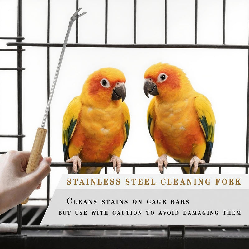 5-Piece Bird Cage Cleaning Brush Tool Set, Bird Cage Cleaner, Pet Cage Cleaning Kit, Suitable for Bird Cages, Rabbit Cages, Hamster Cages, Parrot Cages, and Other Small Pet Cage Accessories - PawsPlanet Australia