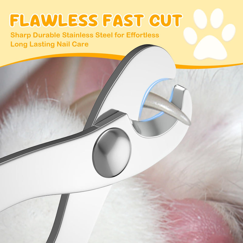 Cat Nail Clipper, Claw Trimmer Made of Stainless Steel, Clean Cut, No Shred, Mirror Finish. Small Animal Nail Clippers for Cats, Kittens, Bunny, Puppy, Rabbit, Gatos, and More - PawsPlanet Australia