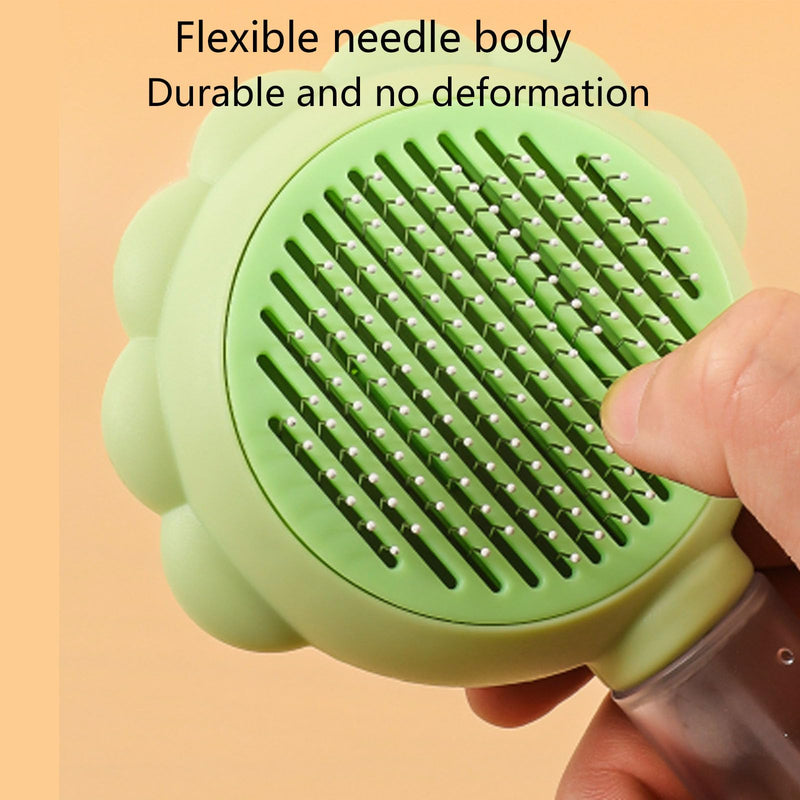 Cat Steam Hair Removal Brush, Cat and Dog Cleaning Brush, Suitable for Cats with Long and Short Hair (White) White - PawsPlanet Australia