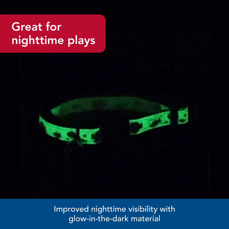 Coastal Pet - Safe Cat Glow in The Dark Adjustable Breakaway Collar - Glowing Pink Queen - 3/8" x 8"-12" 3/8" x 08"-12" (Pack of 1) - PawsPlanet Australia