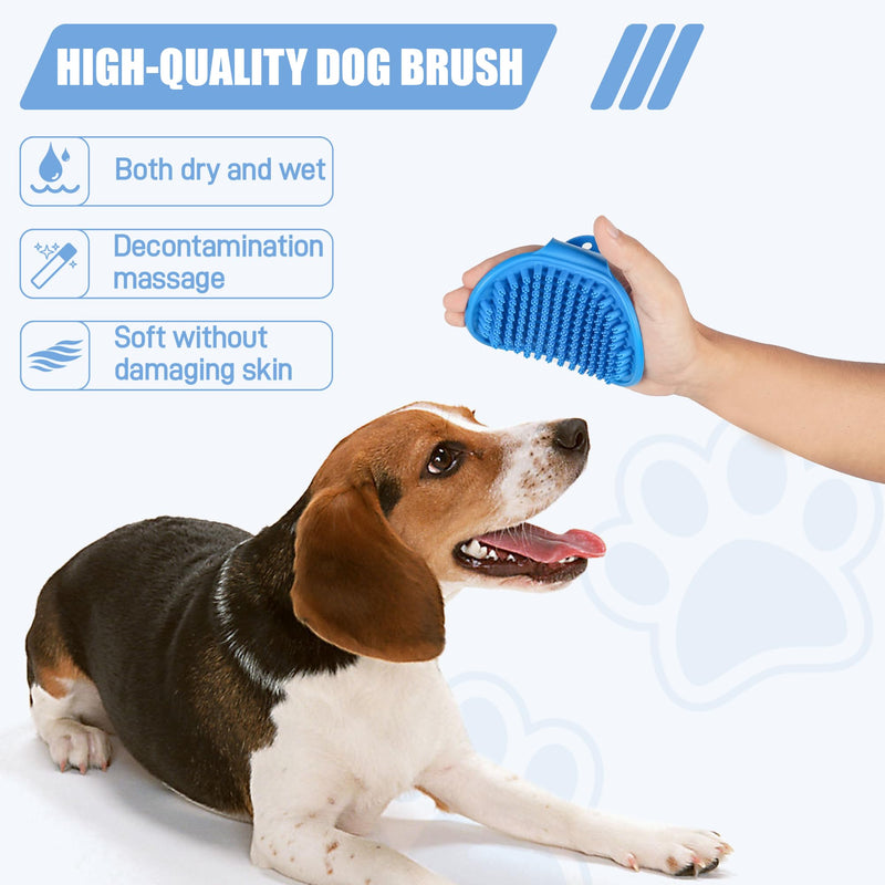 Dog Buttons Talk,Updated 8 Pack Dog Communication Buttons,Recordable Talking Training Buttons for Dogs,30 Seconds Voice Dog Speaking Buttons with Dog Bath Brush Set A-8 Pack - PawsPlanet Australia