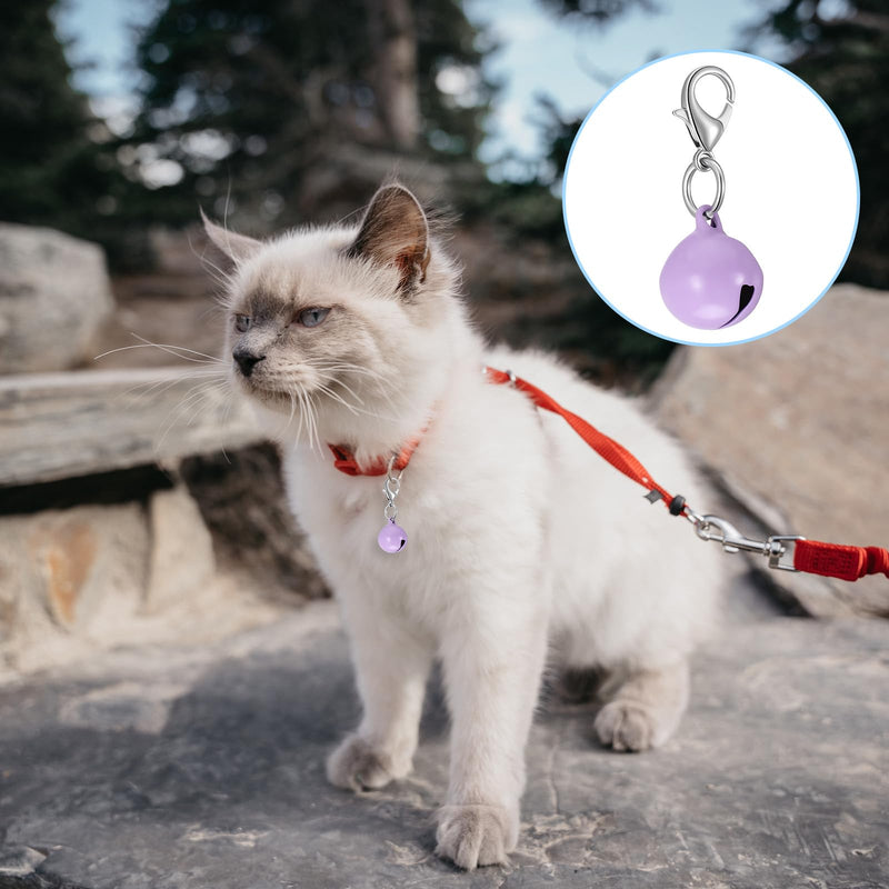 28Pcs Pet Bells for Dog Cat Collar Colourful Pet Small Bells with Clasps Dog Cat Collar Charms Pets Pendant Accessories Stainless Steel Keychain Loud Crisp Sound for Animal Christmas Decoration - PawsPlanet Australia