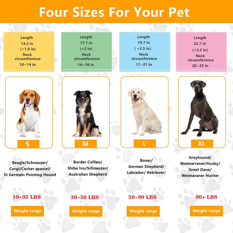Dog No Pull Collar, Martingale Collar for Large Medium Small Dogs (XL (Neck:20''-23'' Weight Around:90 lbs)) XL (Neck: 20"-23'' Weight: Around 90 lbs) - PawsPlanet Australia