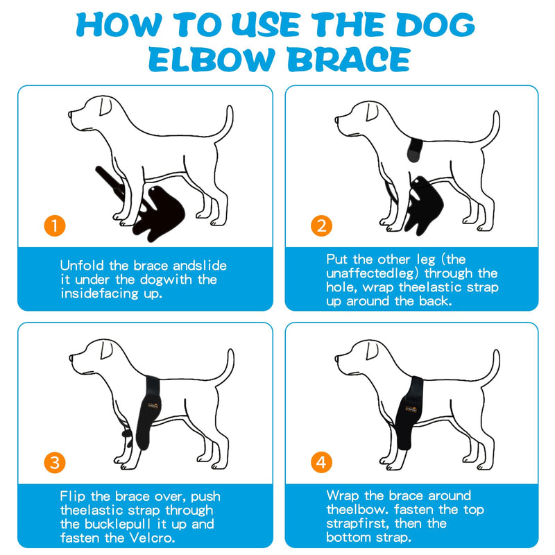 Dog Elbow Braces for Offers Elbow Support and Protection, Brace for Elbow Arthritis, Hygroma, Dysplasia, Shoulder Dislocation, Elbow Wound Healing, et - (Left Leg,M) Left Leg Medium - PawsPlanet Australia