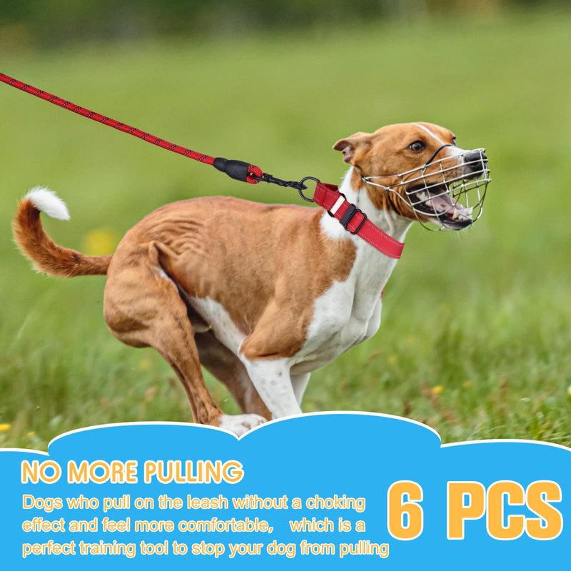 6 Pcs Multicolor Nylon Martingale Dog Collar Adjustable Martingale Collar with Buckle Small Training Collar for Dogs Puppy Collar for Dogs Puppy Training - PawsPlanet Australia