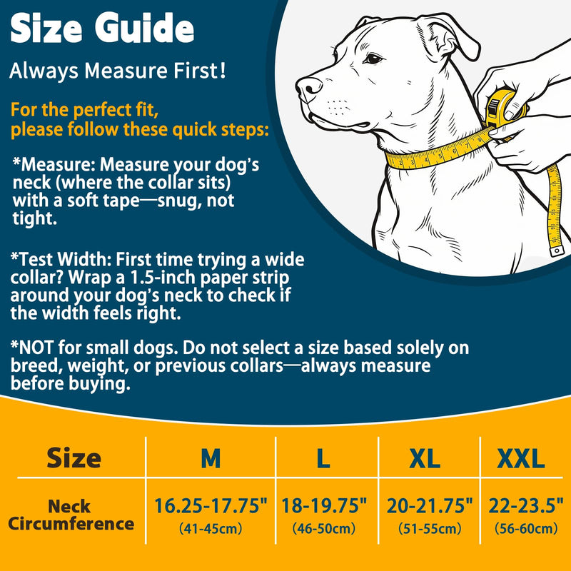 Mayerzon Martingale Collar for Medium Large Dogs, No Pull Dog Collar with Buckle, Soft Padded Reflective Martingale Dog Collar for Training Walking Outdoor(Black, L) Black L(Neck: 18-19.75") - PawsPlanet Australia