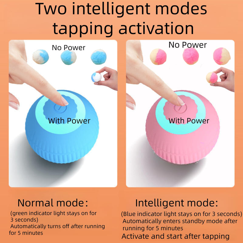 Interactive cat Toy Cute Puff Balls Fun Kitty Fuzzy Balls Small Cat Power Ball 2.0 cat Toys for Indoor Cats Interactive Soft Quiet Cat Toy Balls 4pcs (Blue) - PawsPlanet Australia