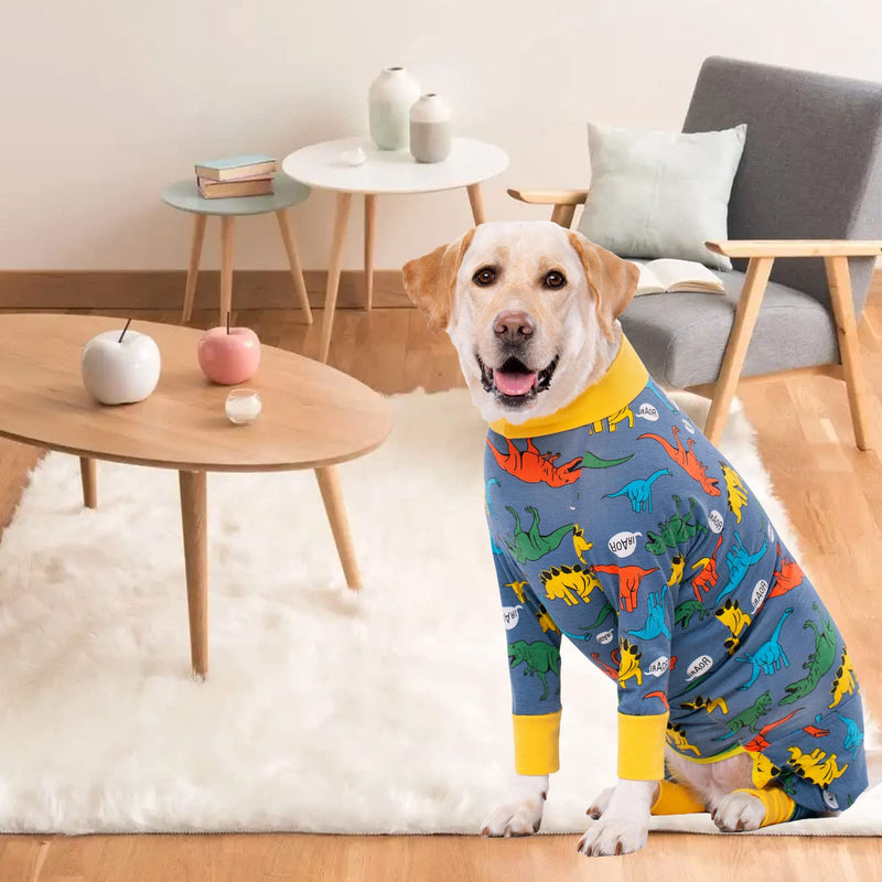 Dog Recovery Suit for Dogs After Surgery Female Male Medium Large Dog Neuter Spay Onesie for Shedding Prevent Licking Surgical Wound Dog Cone Alternative 2X-Large (Pack of 1) Dinosaur - PawsPlanet Australia