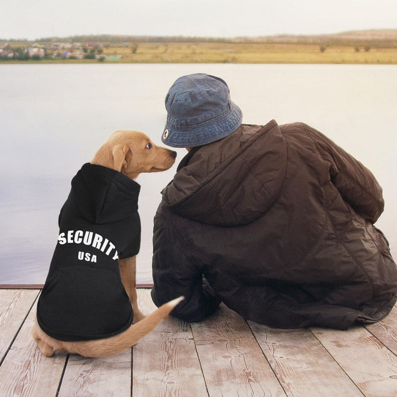 Dog Hoodie for Large Dogs Security Dog Hoodie Warm Cozy Brushed Fleece Interior Dog Clothes Dog Hoodie with Pocket Dog Sweatshirt Dog Sweaters for Large Dogs(L) - PawsPlanet Australia