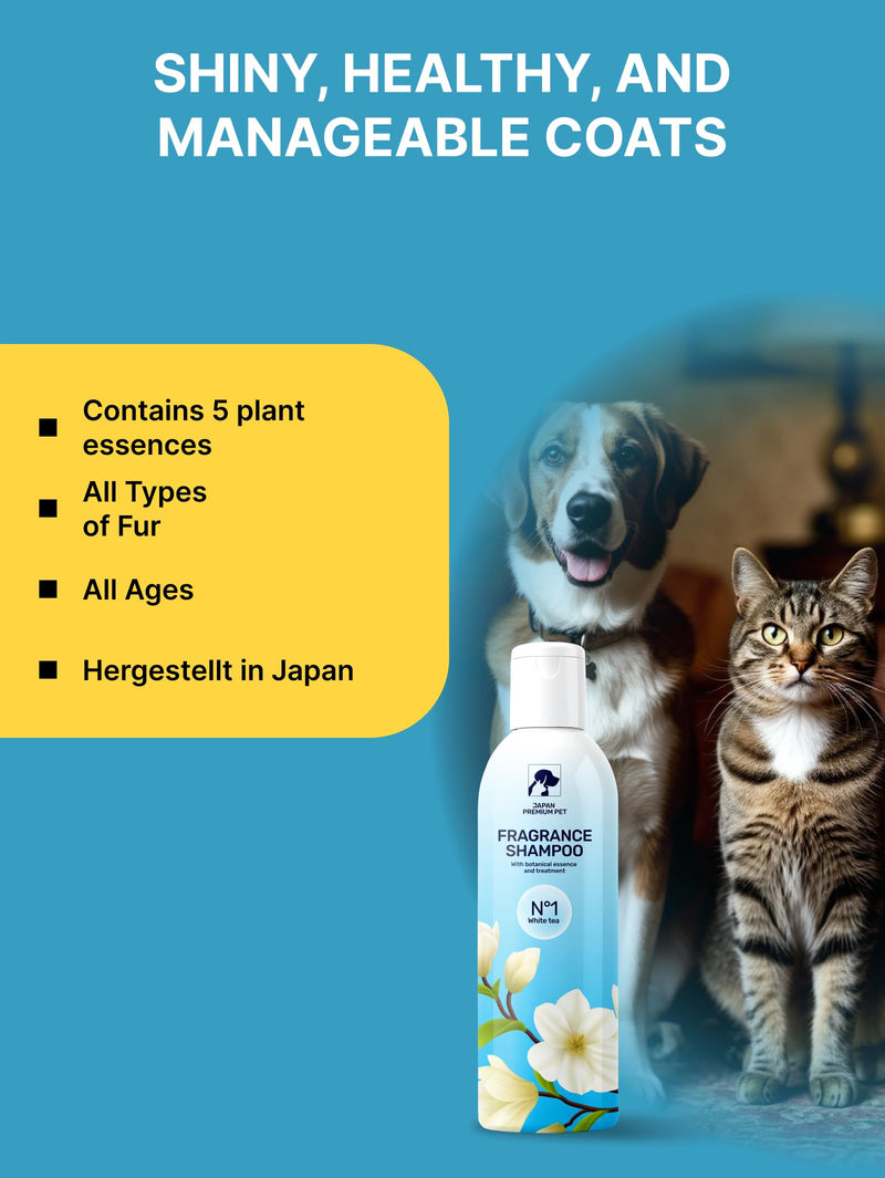 Aromatic Cat & Dog Shampoo with Floral-Fruity Aroma | Dog & Cat Shampoo with Reduced Acidity of pH 5.5 | Suitable for Puppies and Kittens as well | For Shiny Long-Hair | 250 ml Aroma shampoo (floral-fruity scent) - PawsPlanet Australia