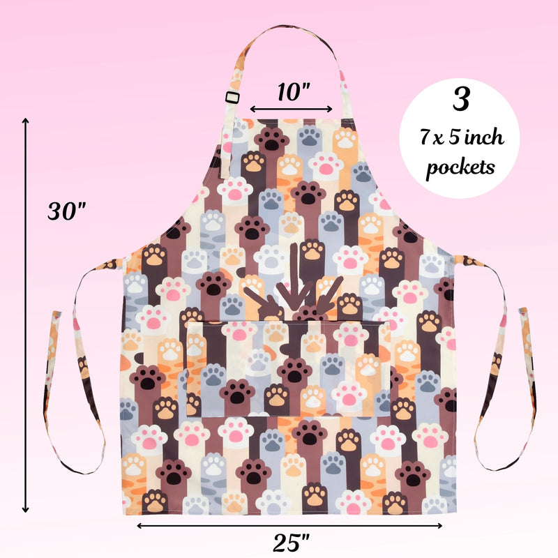 Plum Hill Waterproof Dog Grooming Apron, Groomer Apparel, Pet Washing Smocks Brown - PawsPlanet Australia