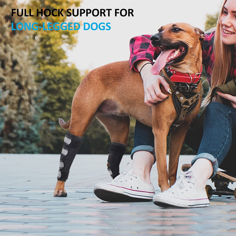 Dog Leg Braces for Back Legs,ACL Brace for Large Dogs Rear Legs, Joint Compression Warps Support for Hind Leg with Injury Sprain, Wound Care and Loss of Stability from Arthritis (1 Pair) Large（1Pair） - PawsPlanet Australia
