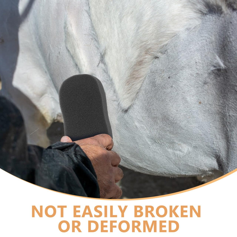 NOLITOY 5 Pcs Horse Grooming Sponge Scrubber, Horse Grooming Brush Kit Supplies for Cleaning Washing Bathing, Black - PawsPlanet Australia