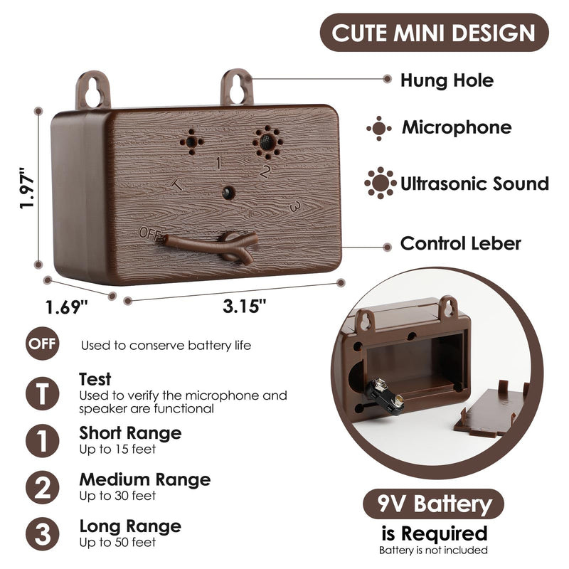 Anti Barking Devices, Auto Barking Control Devices with 3 Modes, Ultrasonic Dog Bark Box Barking Deterrent Devices, 50Ft Effective Stop Barking Dog Devices
