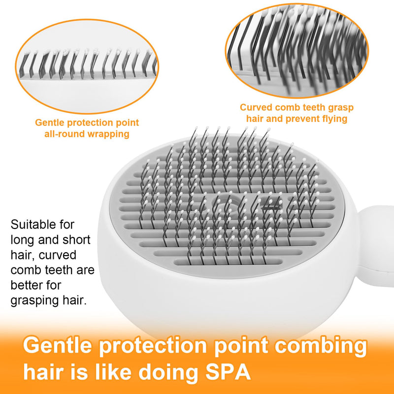 Pet Steam Brush, 3-in-1 Grooming Comb for Cats & Dogs Water Spray Shedding Brush for Long and Short Haired Pets Comb