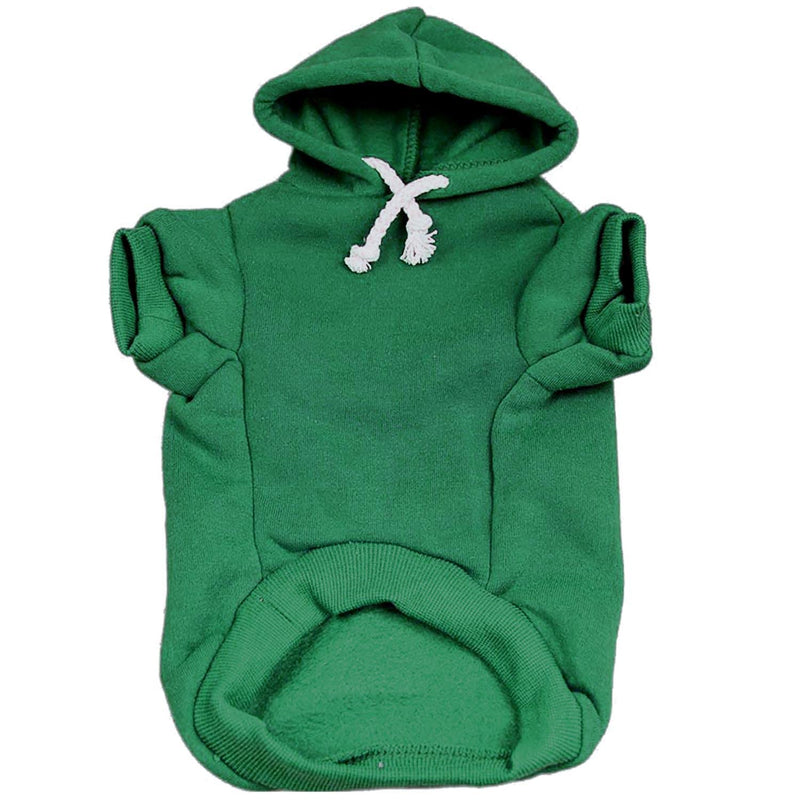 Drinking Buddy St. Patrick's Day Dog Hoodie Fleece Lined Pullover Sweatshirt with Leash Hole (Green, 4X-Large 11) Green 4X-Large (40-55 lbs) - PawsPlanet Australia