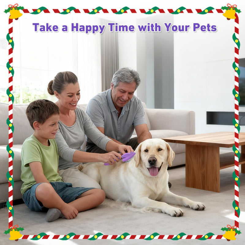 Slicker Brush for Dogs, Best Doodle & Poodle Brush for Long Haired Dogs, Large Dog Hair Brush with Little Round Rubber Tips, Dog Slicker Brushes Goldendoodle Long Pin Detangler for Dematting - PawsPlanet Australia