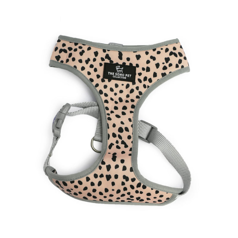 Ancol Dog Reversible Harness Dalmatian/Zigzag Patterned - Comfortable Weatherproof Pet Accessory - Lightweight Fashionable Puppy Outfit - Large L