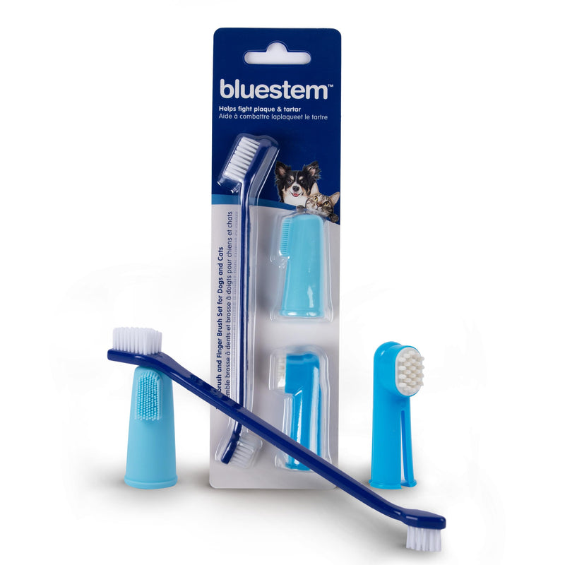 Bluestem Toothbrush and Finger Brush (Brush Set) Brush Set