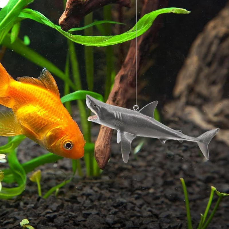 Floating Shark Ornament - Adjustable Aquarium Shark Animal Decor, Shark Pool Décor | Aquarium Floating Shark Ornaments Thematic Ornaments Suitable for Aquarium All Kinds of Fish Tank and Home - PawsPlanet Australia