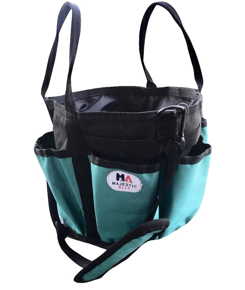 Majestic Ally horse Grooming Organizer Tote Bag Turquoise