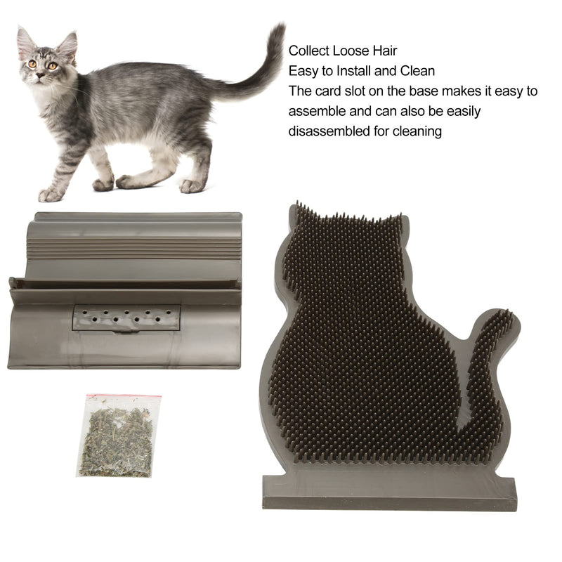 Cat Massage Brush, PE Material Cat Self Groomer Wall Corner Massage Comb Massager Tool for Cats with Long and Short Fur - PawsPlanet Australia