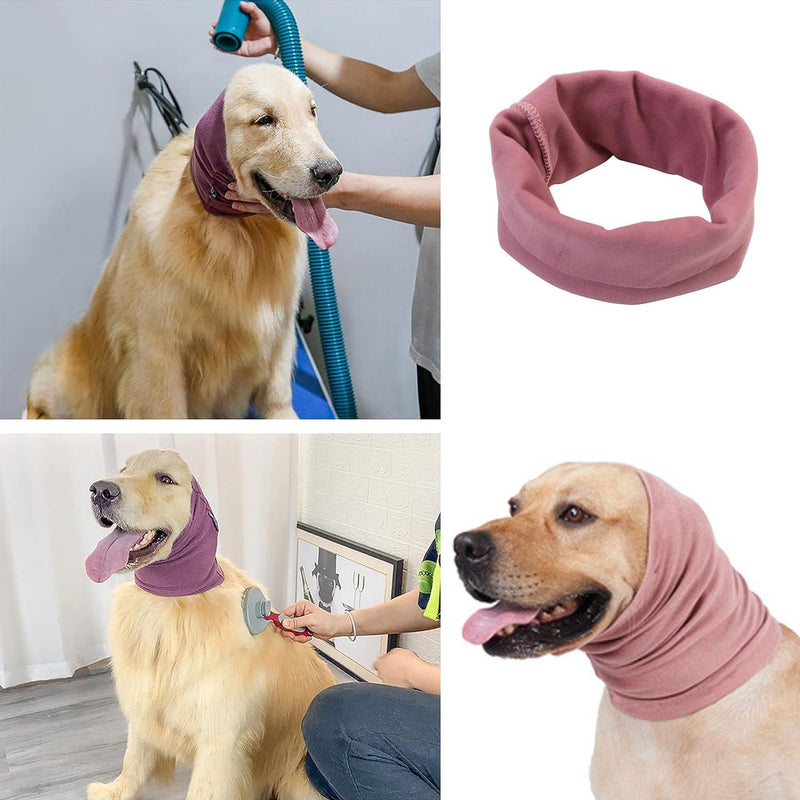 Anxiety Relief Dog Snood - Ear Protector Muffs With Calming Hood and Noise Protection Headband