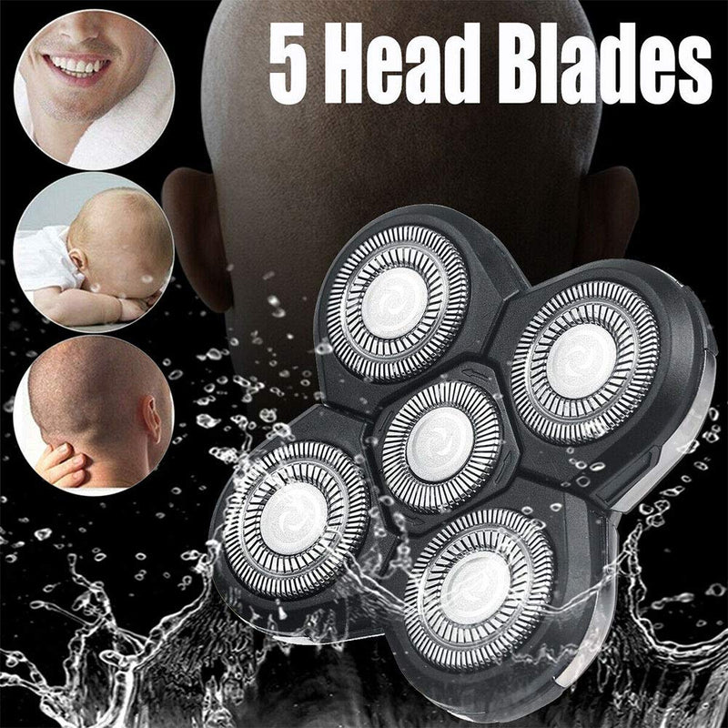 5 Head Shaver Heads, 2PCS Shaver Blade Heads Shaver Replacement for Electric Razor Shaving Bald Tool, Head and Face Electric Razor Shaver Head, Not Fit for Remington Razors and Skull Rotary Razors Black - PawsPlanet Australia