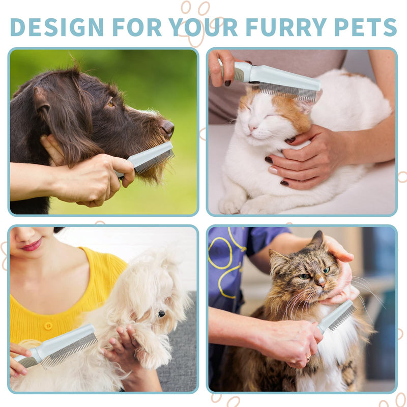 ROPO 2pcs dog brush & 2in1 pet grooming comb for dogs and cats - PawsPlanet Australia