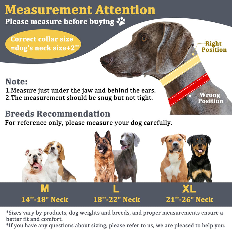 Mayerzon Martingale No Pull Collar for Large Medium Dogs Pitbull German Shepherd Rottweilers, Patented Reflective Anti Pull Dog Walking Collar with Buckle for Training Hiking, Adjustable(M, Grey) Medium,2.5mm,14''-18''Neck - PawsPlanet Australia