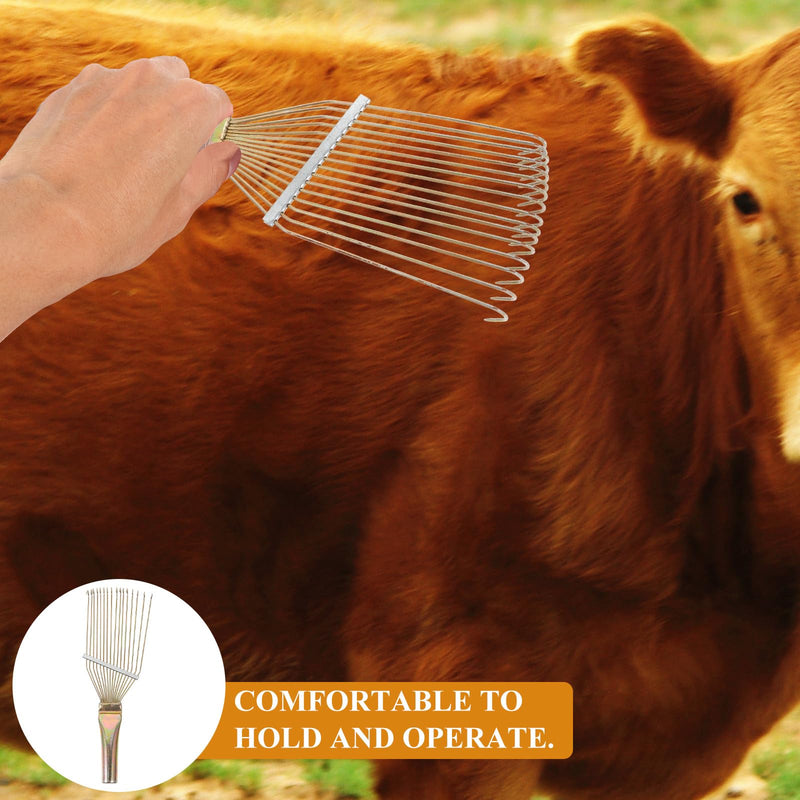 Healeved 2Pcs Wool rake Steel Sheepskin Wool Brush Comb Dematting Tool Rust Remover Wire for Cleaning Household Cleaning Tools Wool Household Tools Combs Portable Hair Comb - PawsPlanet Australia