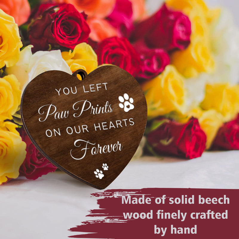Dog Memorial Gifts for Loss of Dog - Rotating Wooden Picture Frame for 4x6 Photo - Pet Memorial Gifts for Dog Cat - Dog Loss Sympathy Bereavement Remembrance Gift - PawsPlanet Australia