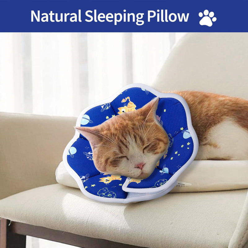 Soft Cat Cones to Stop Licking, 1 PcsCat Donut Collar, Soft Cat Collars, Adjustable Kitten CollarCat Recovery Collars & Cones, Cats Neck Cone After Surgery for Small Animal Cats Kittens Puppies