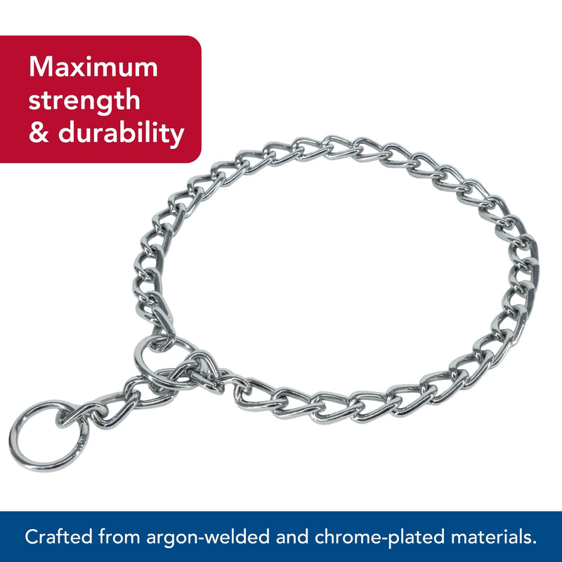 Coastal Pet Titan Chain Training Dog Collar - Durable Metal Choke Collar for Dog Training - Argon-Welded, Chrome Chain - 4 mm x 24" 4.0 mm x 24" (Pack of 1) - PawsPlanet Australia
