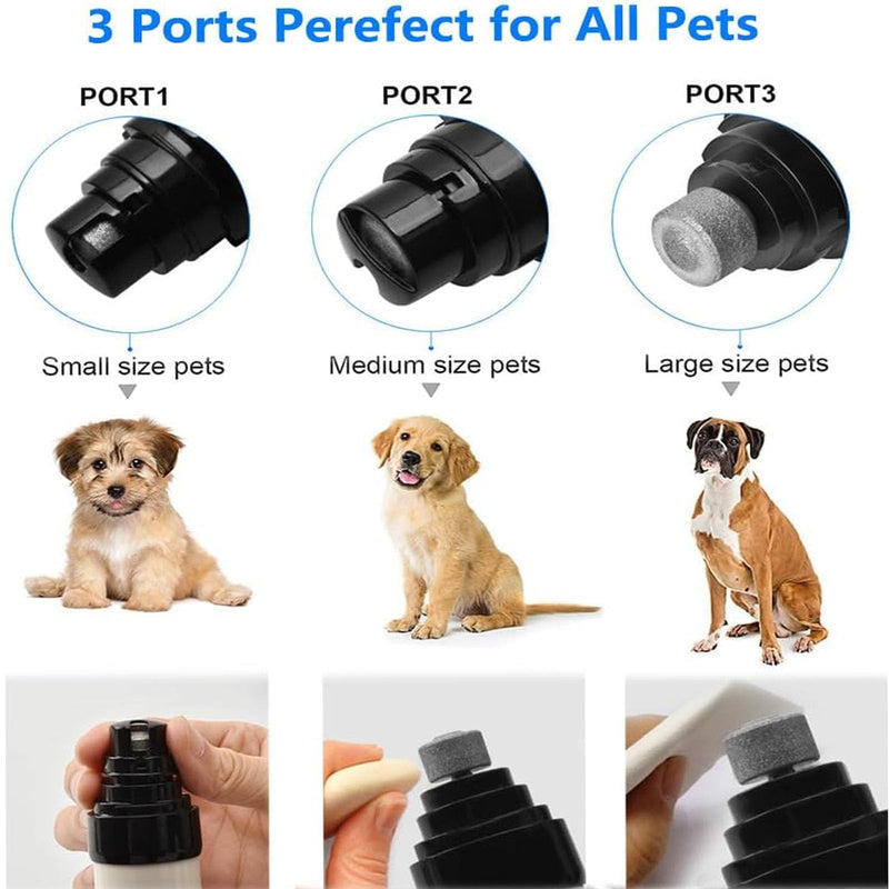 2025 New Electric Dog Nail Trimmer, Pet Nail Grinder for Dogs Cats, Silent Nail Grinder,Rechargeable USB Charging Pet Nail Grinders for Dog, 1 Grinding Heads（5pcs） - PawsPlanet Australia