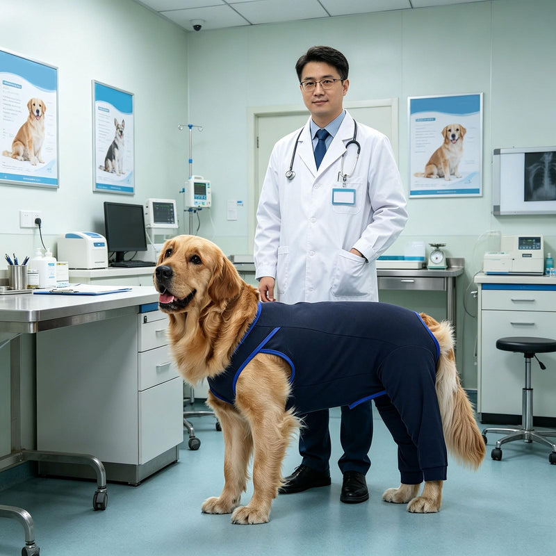 Dog clothing after surgery, body suit for healing operations, recovery suit, procedural suit EE XXL