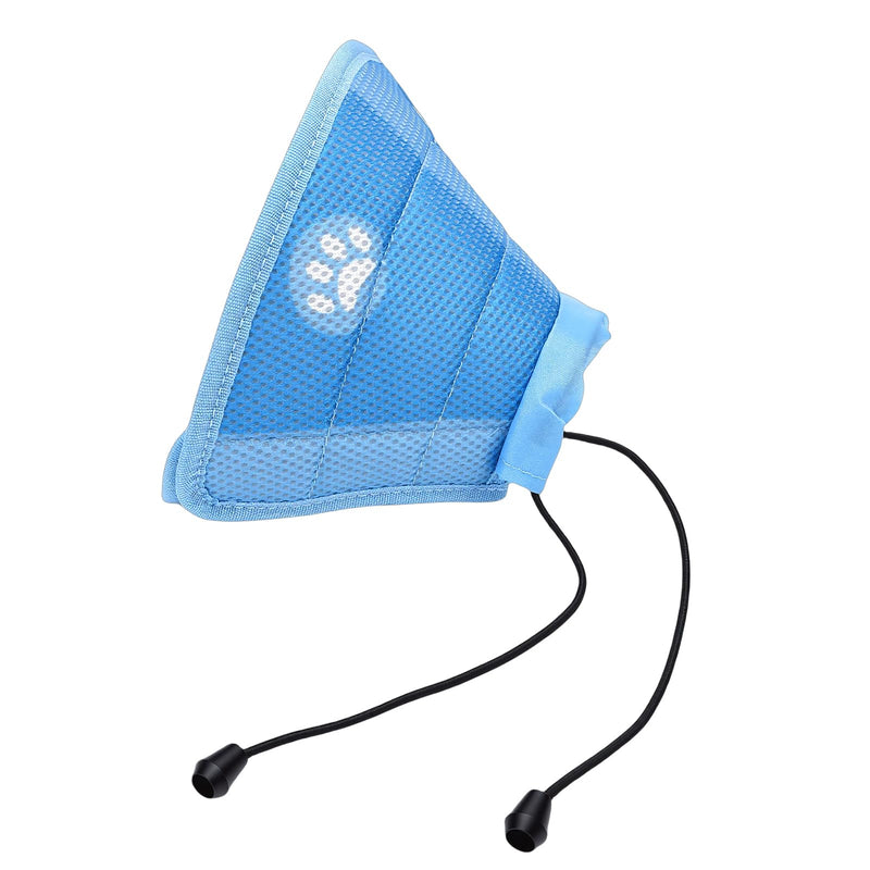 Keenso Cone Collar for Cats, Soft EPE Mesh Recovery Collar for Wound Healing in Pets, Adjustable Buckles for Small Cats After Surgery (M)