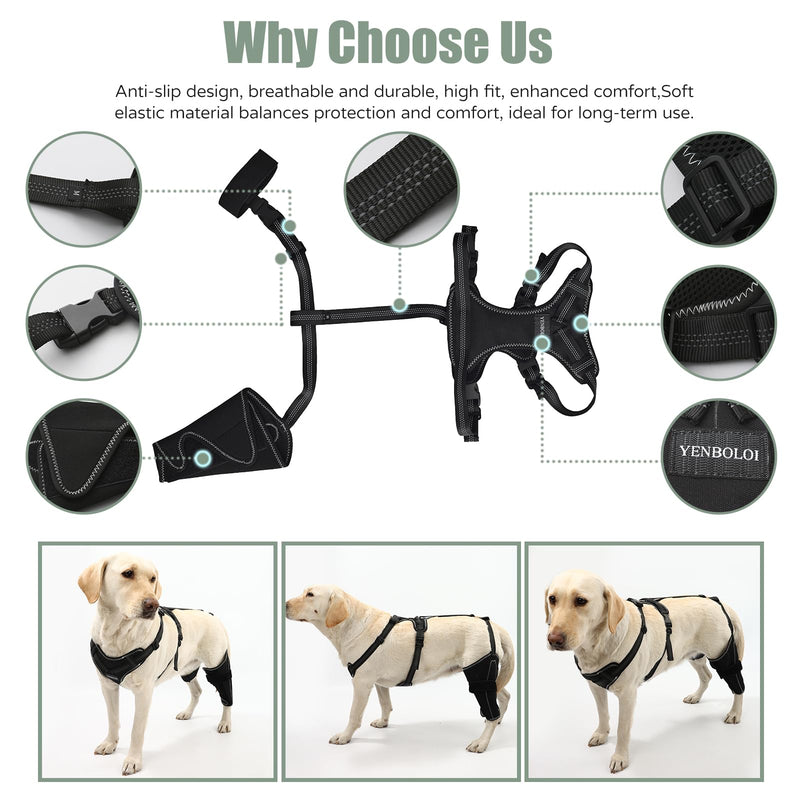Dog Knee Brace for Torn Acl Hind Leg for Support with Cruciate Ligament Injury, luxating Patella,Arthritis,Dog Acl Knee Brace with Metal Splint Hinged Support for CCL Luxating Patella XL Rear Left Leg Brace