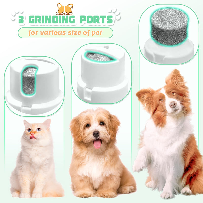 4 in 1 Dog Grooming Kit, Cordless Dog Clippers for Grooming, Low Noise Paw Trimmer Electric, Cat Hair Clippers Kit with Nail Grinder,Rechargeable Pet Hair Shaver for Small & Large Dog Cat Pet White - PawsPlanet Australia