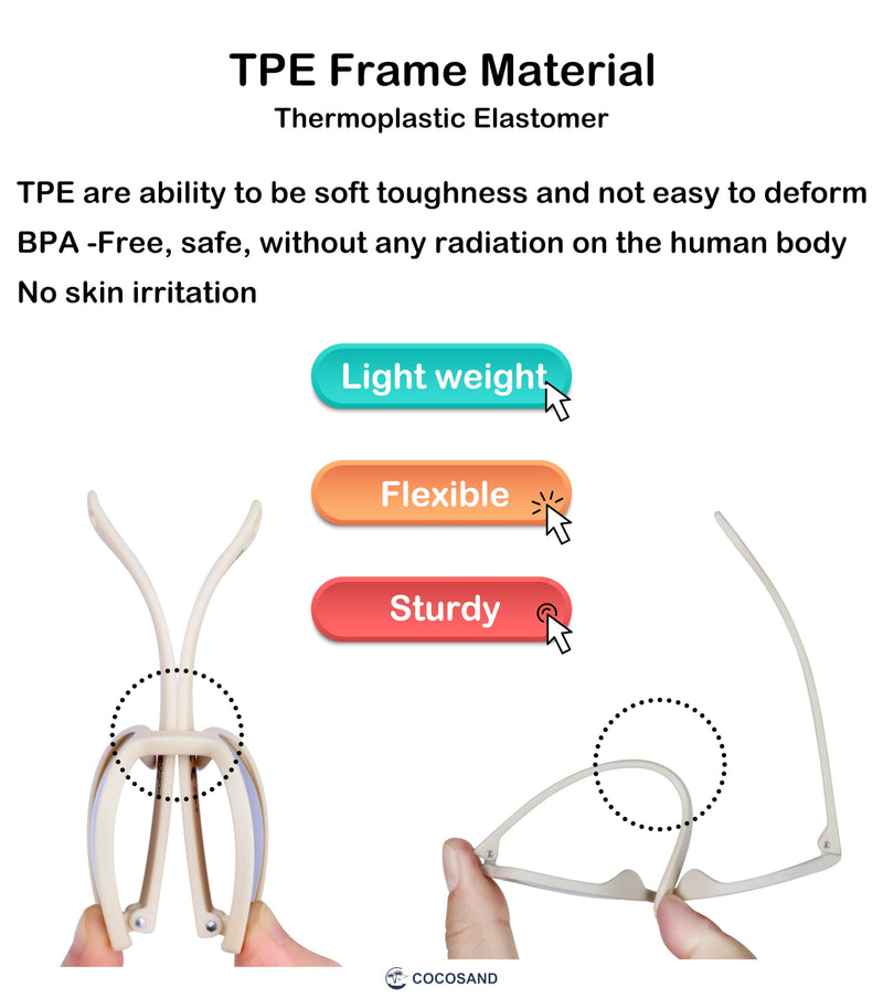 COCOSAND Baby Sunglasses with Strap Polarized Cat Eye UV400 for Infant Toddler Girl 3-24 Months TPE Frame Beige - PawsPlanet Australia