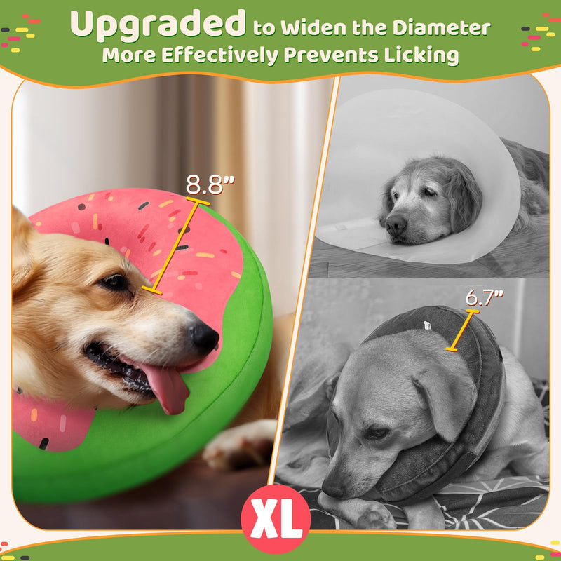 Gimars XL Inflatable Dog Cone Alternative After Surgery, Soft Dog Neck Donut Recovery Cone Collar, E Collar and Elizabethan Collar Alternative for Large X-Large Dogs Donut Red XL (Neck 18"-24") - PawsPlanet Australia