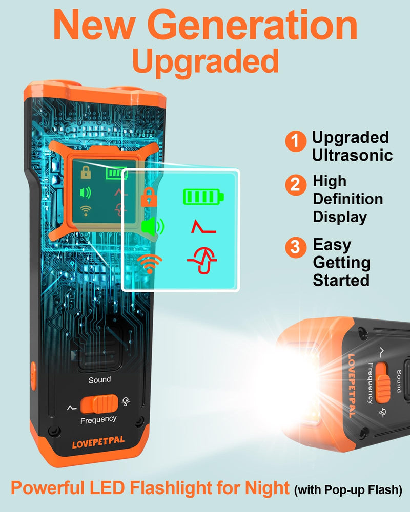 2025 Dog Training Bark Deterrent Device, Anti-Barking Device with HD Display and LED Flashlight for Dogs, Stop Bad Behavior Without Yelling or Swatting, Ultrasonic Stopper Alternative to Shock Collar - PawsPlanet Australia
