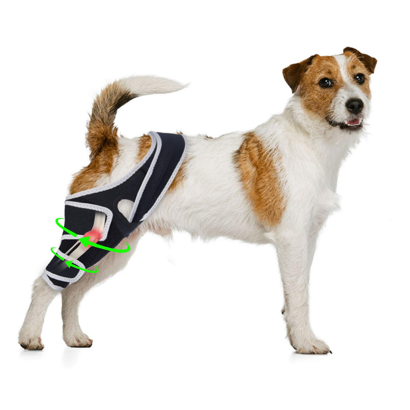 Dog Knee Brace for Torn ACL Hind Leg, Adjustable Dog ACL Braces Rear Leg or Front Legs with Cruciate Ligament Injuries, Support Brace for Back Legs, M