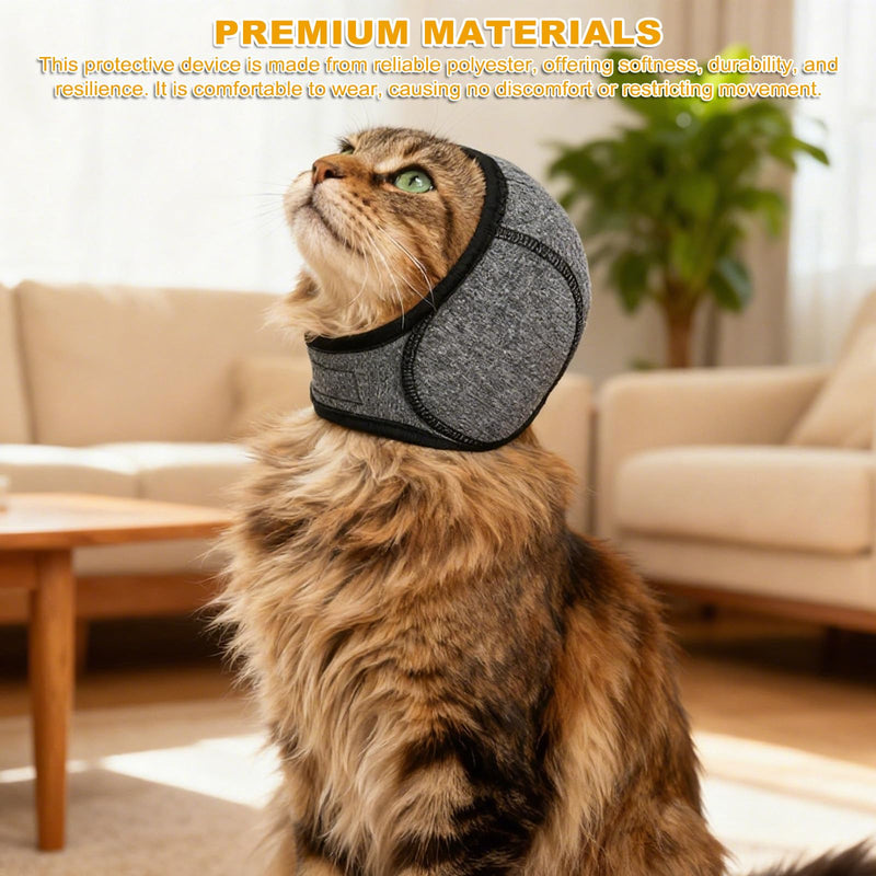 Dog Ear Muffs, Dog Ear Protectors, Ear Defenders for Noise Protection & Swimming, Waterproof Covers for Bathing Grooming Thunder Fireworks, Soft Breathable Adjustable Snood (M Size)