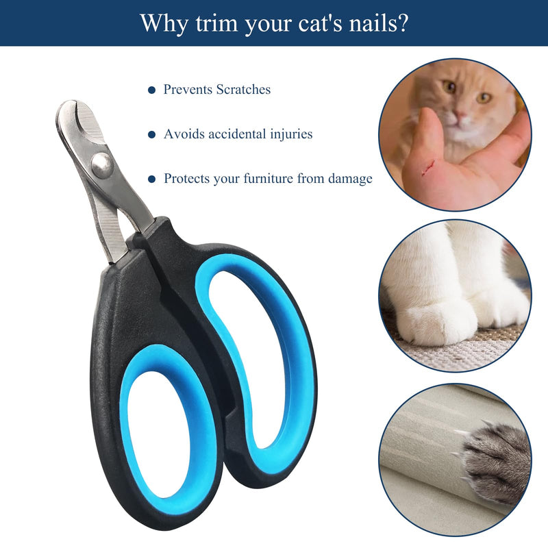 ZUFECY Pet Nail Clippers,Kitten Claw Nail Clippers for Small Medium Breeds, Cat Claw Trimmers, Grooming Tool for Small Animals - PawsPlanet Australia