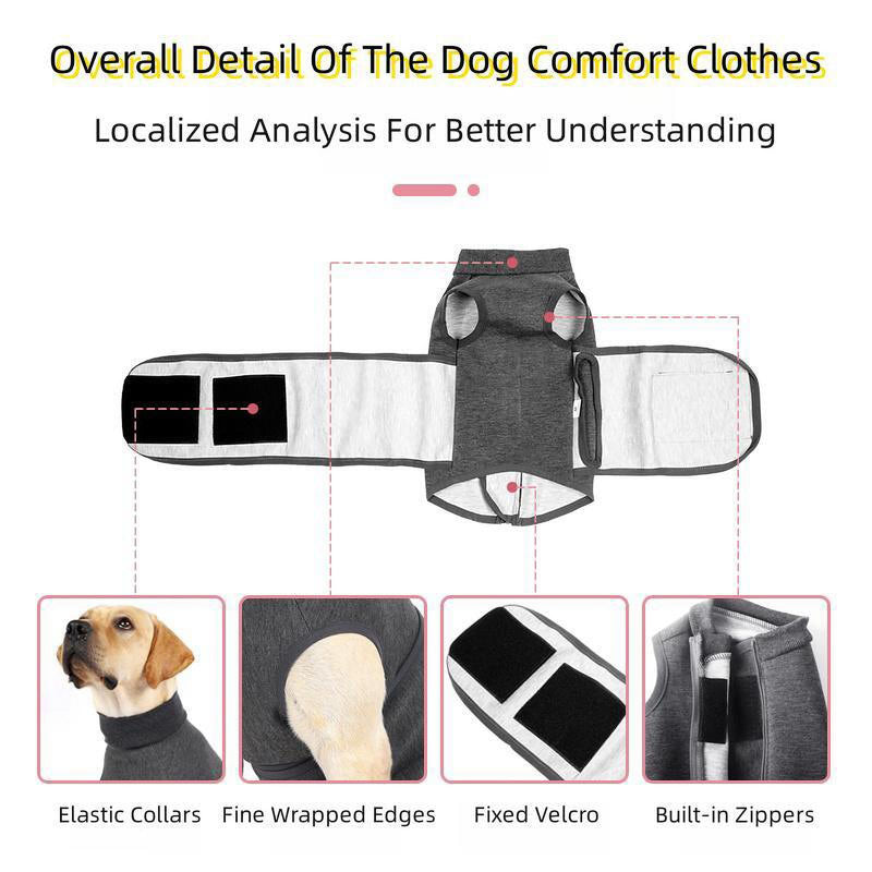 Dog Anxiety Vest Thunder Vest for Dogs Anxiety Dog Thunder Jacket Anxiety Calming Vest Comfort Anxiety Vest for Dogs Dog Anxiety Relief Coat for Thunderstorm,Travel and Vet Visits Grey S Small - PawsPlanet Australia